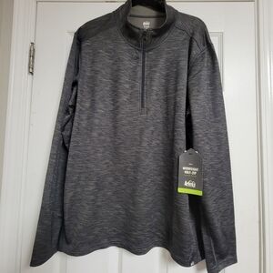 Rei Co-op NWT Midweight Base Layer Half-Zip Men's XL Long Sleeve Shirt.